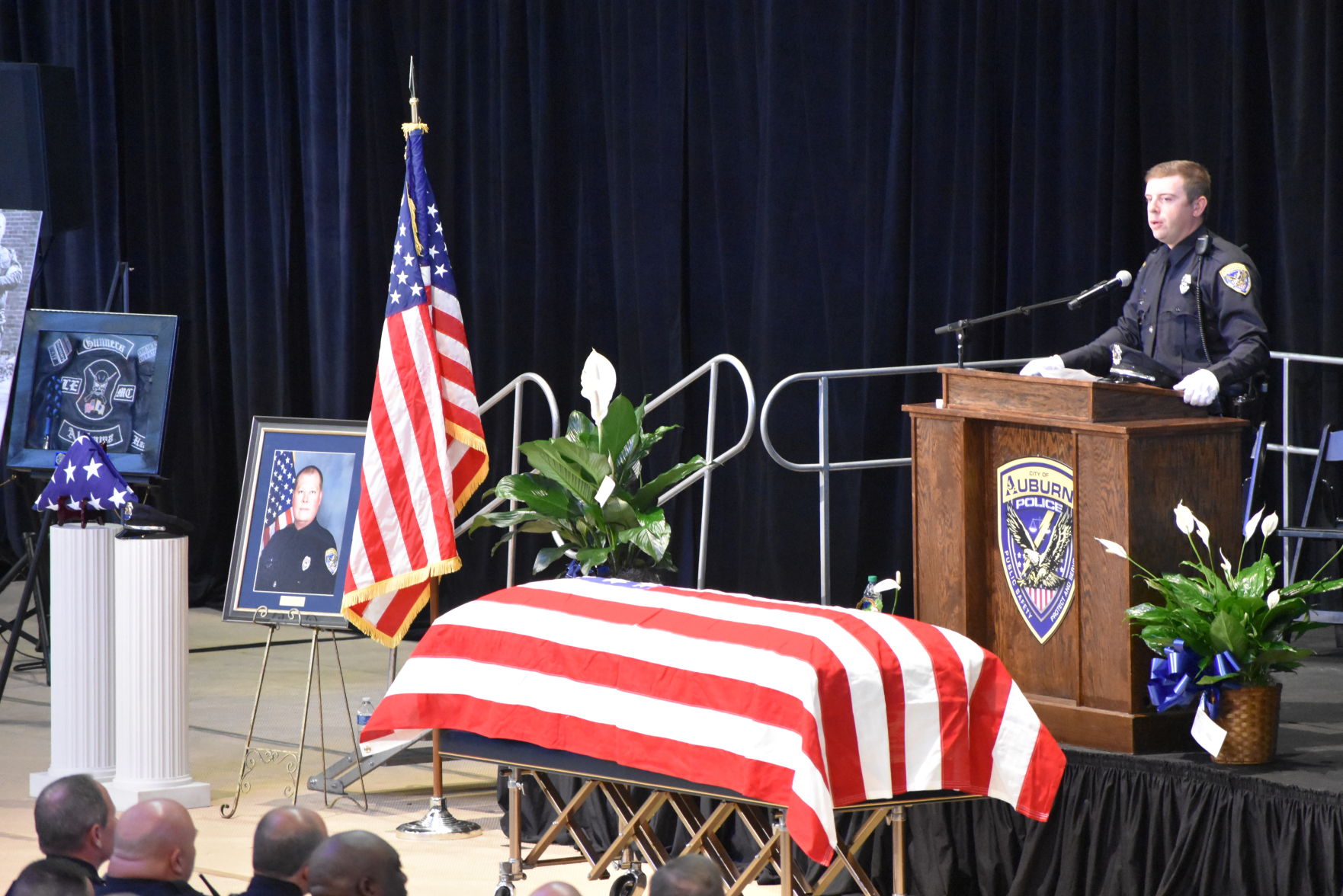 Funeral service for officer William Buechner